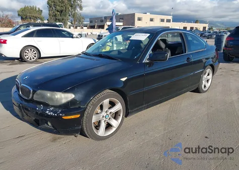 2006 BMW 325Ci z USA, uszkodzony, nr VIN WBABV13406JT24516